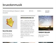 Tablet Screenshot of brueckenmusik.de
